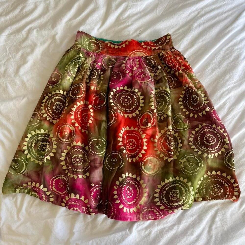 Vintage abstract multicolored homemade midi
